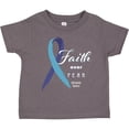 thumbnail image 3 of Inktastic Faith over Fear Hydrocephalus Awareness with Blue Ribbon Boys or Girls Toddler T-Shirt, 3 of 5