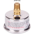 thumbnail image 5 of MEASUREMAN 1-1/2" Dial Size, 304 Stainless Steel case, Liquid Filled Fuel Pressure Gauge, 0-100Psi, 3-2-3%, 1/8"NPT Center Back Mount, 5 of 7