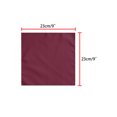 thumbnail image 4 of INSPIRE CHIC Men's Pre-Tied Bow Tie with Matching Pocket Squares Sets for Business Causal Wine Red One Size, 4 of 5
