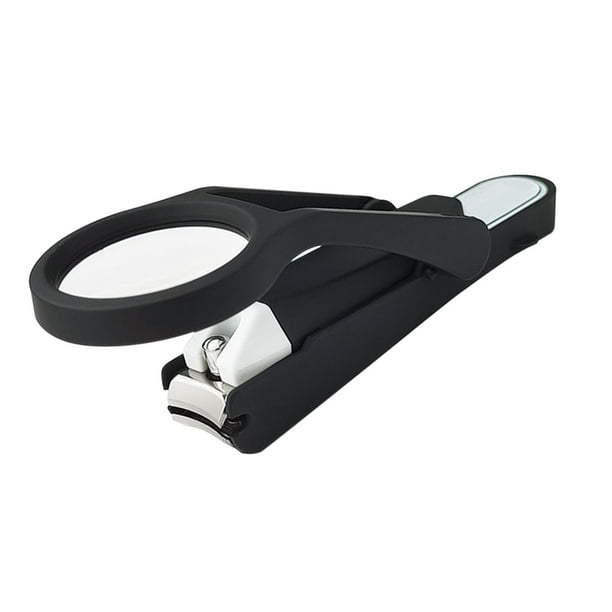 Cortaúñas con Lupa | Cortauñas Encarnadas de Acero Inoxidable | Herramienta de Manicura con Agarre Ergonómico para Personas Mayores | Kit Multifuncional para El Cuidado de Las Uñas