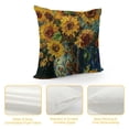 thumbnail image 4 of Shiartex Sunflowers Flowers Throw Pillow Covers Aesthetic Decorative for Home Decor 1PC 18x18in, 4 of 5