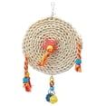 thumbnail image 1 of Chewing Toy, Bird Non- Straw Plaited Wood Block Biting Hanging Swing Toy Cage Accessories For Parrots, 1 of 8
