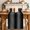 Black, Charcoal, Graphite, variant on Navy Blue Ombre Table Runner 70 Inches, Farmhouse Blue Gradient Color Aesthetic Bed Runner Dresser Scarves Tabletop for Indoor Outdoor Parties/Ceremony/Banquet, 13" x 70"