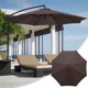 thumbnail image 1 of Fiudx Sombrilla de Exterior, Toldo de Poliéster Resistente, Protección Solar y Contra La Lluvia, Fácil de Limpiar y Guardar, Ideal para Jardín o Patio, con Estilo, Incluye Bolsa de Transporte., 1 of 6