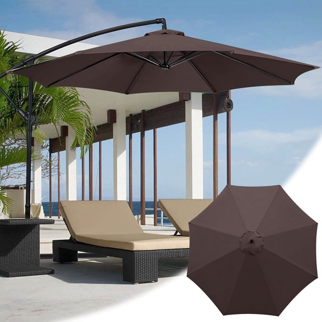 Fiudx Sombrilla de Exterior, Toldo de Poliéster Resistente, Protección Solar y Contra La Lluvia, Fácil de Limpiar y Guardar, Ideal para Jardín o Patio, con Estilo, Incluye Bolsa de Transporte.