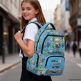 thumbnail image 3 of HELLHERO Reading Cartoon Character School Bag Backpack with Breathable Straps, Durable Waterproof 17 Inch School Backpack for Travel Daily Commute, 3 of 4