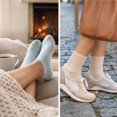 thumbnail image 3 of 10 Pairs Women's Solid Color Ankle Socks, Ribbed Casual Short Socks with Multicolor, 3 of 7