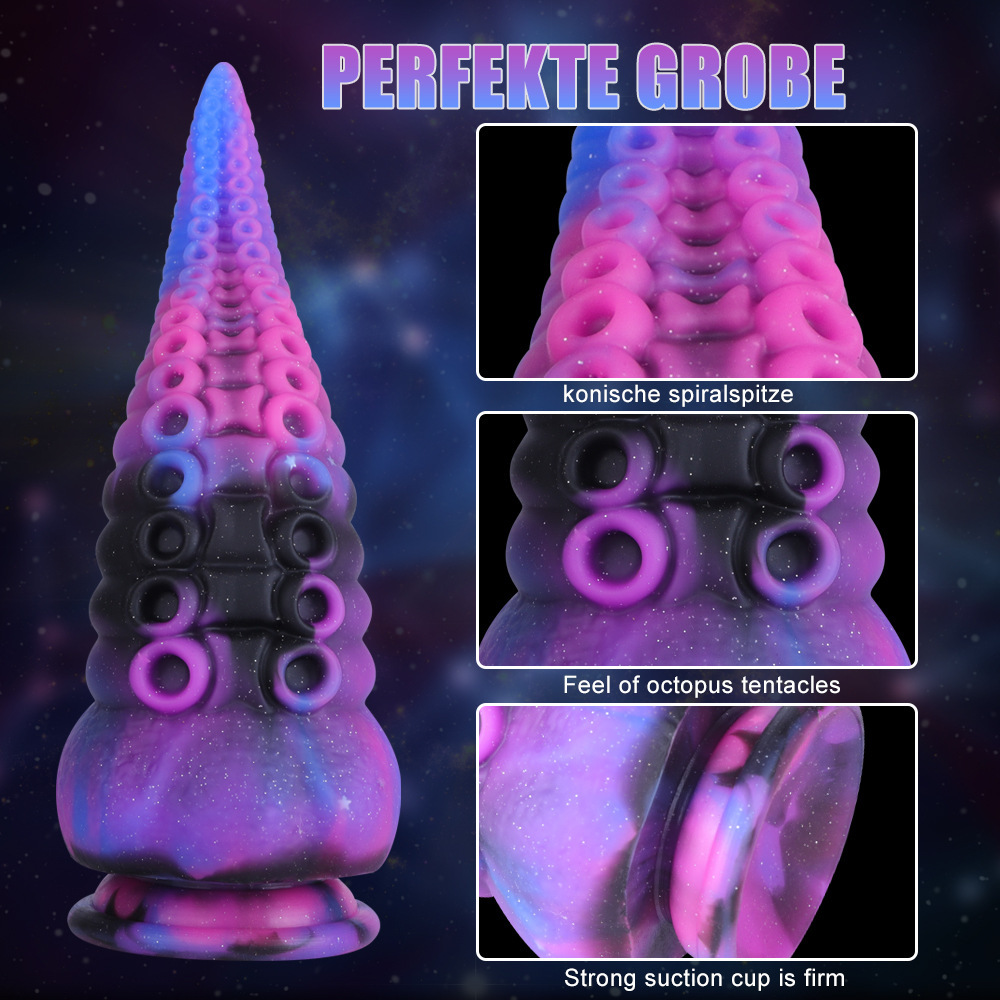 Axfly 7.87 in Butt Plug Dildo Sex Toys, Octopus Suction Cup Anal Plug Adult Toy for Women & Men, S (20*5*7.5cm)