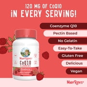 MaryRuths CoQ10 Vegan Antioxidant Metabolism Gummies Raspberry, Adult, 60 Count