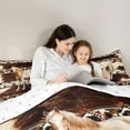 thumbnail image 5 of Castle Fairy 3-Piece Full Size Comforter Set, Horse and Cow Aztec Western Print, 5 of 8