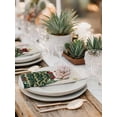 thumbnail image 5 of Rustic Christmas Cloth Napkins Set of 8 Reusable Dinner Napkins, Snowflake Xmas Christmas Tree Cocktail Napkin Washable Table Napkins for Wedding/Holiday Party/Baby Shower 20"x20", 5 of 7