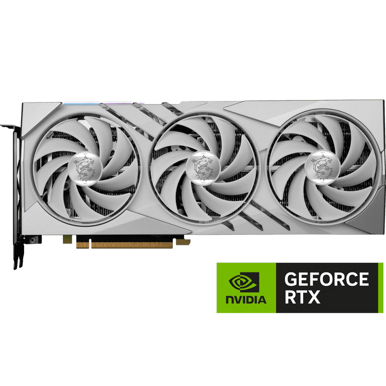 MSI Gaming GeForce RTX 4060 Ti 16GB GDDR6 PCI Express 4.0 x8 ATX Video Card RTX  4060 Ti GAMING X SLIM WHITE 16G 