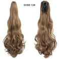 thumbnail image 2 of HKEJIAOI Ponytail Extension Drawstring Pony Tails Hair Extensions Long Curly Wavy Ponytail Hair Extension Natural Synthetic Ponytail Hair Pieces for Women, 2 of 2