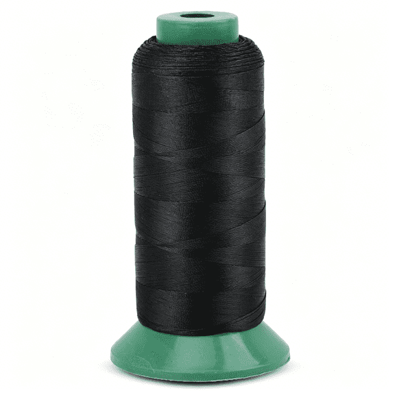 PALINO Bonded Nylon Thread White Heavy Duty Sewing Threads-1190 Yds Size 69 210D T70 Tex 70 Thread for Leather Jeans Weaving Outdoor Marine Upholstery Threads(Black)1190Yards