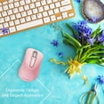 thumbnail image 3 of memzuoix Wireless Mouse for Laptop, Pink Ergonomic Wireless Mouse 5 Buttons 1400 DPI with Nano, Cordless Computer Mouse for Chromebook, Desktop, PC, Mac, 3 of 9