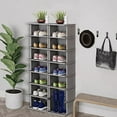 OhhGo 8 Tiers Shoe Rack , Vertical Narrow Shoe Shelf Storage Organizer