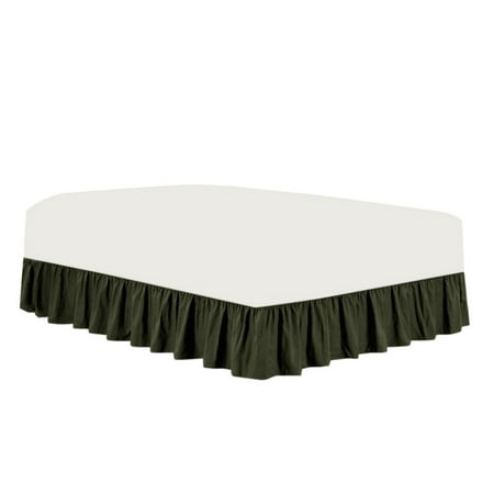 The Great American Store Premium 1800 Series Brushed Microfiber Easy Fit Gathered Style Ruffled Bed Skirt - 14 Inch Drop Length (Twin XXL Size, Solid Ash Grey) - Covers Bed Legs & Frame