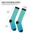 thumbnail image 4 of Pofeuu Teal Turquoise Print Compression Socks for Women & Men Circulation - Best Support for Nurses,Running,Athletic,Sports, 4 of 7