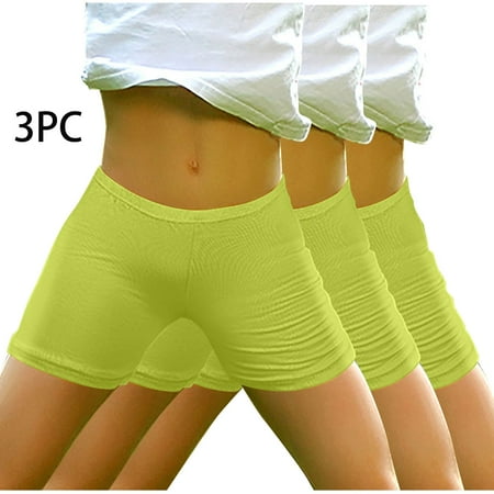 

Nrmvnmi Toddler Girls Short Pants Solid Color Elastic Waisted Comfortable Cotton Underwear Panties Fashion Casual Spring And Summer Kids Short Pants For Girls Pack of 3