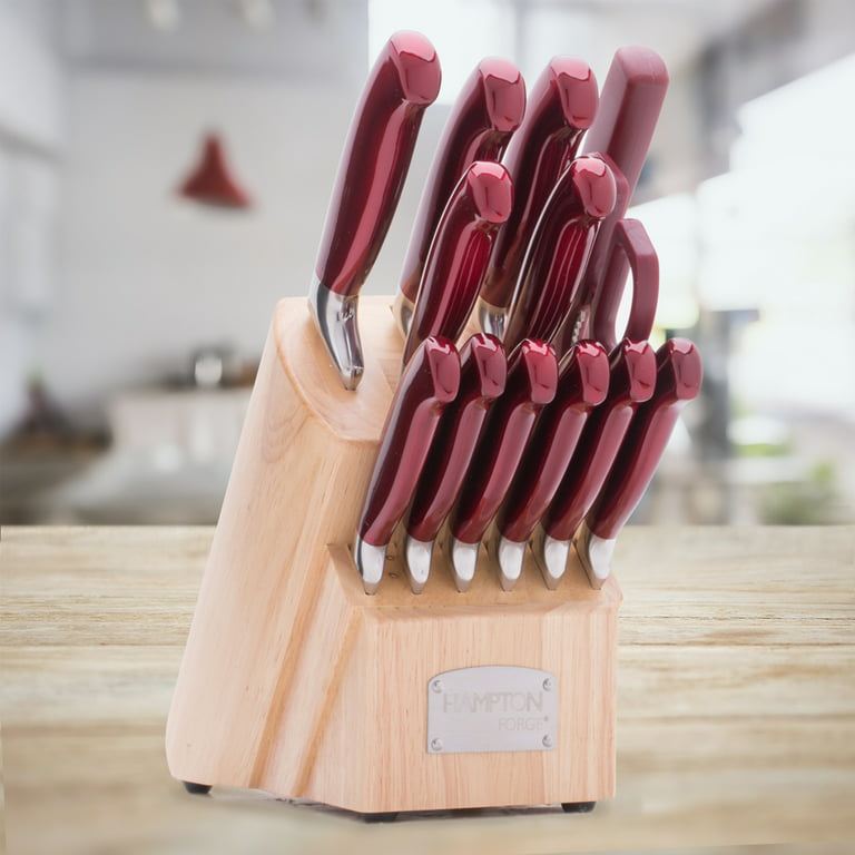 Santoku-Style Signature Set with Steak Knives with Block