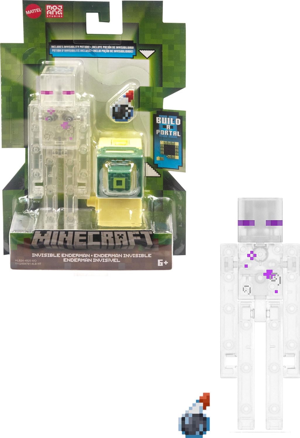 Minecraft – Figurines articulées Enderman Invisible– Collection