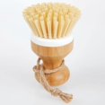 thumbnail image 4 of Set of 2Bamboo Palm Brush, Scrubbing Brush for Cleaning Dishes Flat Pans Kitchen Sinks, 4 of 4