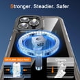 thumbnail image 2 of Magnetic Phone Case  for iPhone 13 Pro Max 6.7 inches with Yellowing Resistant & -Grade Protection [Compatible with Mag-Safe] for Men Wowen，Black, 2 of 14