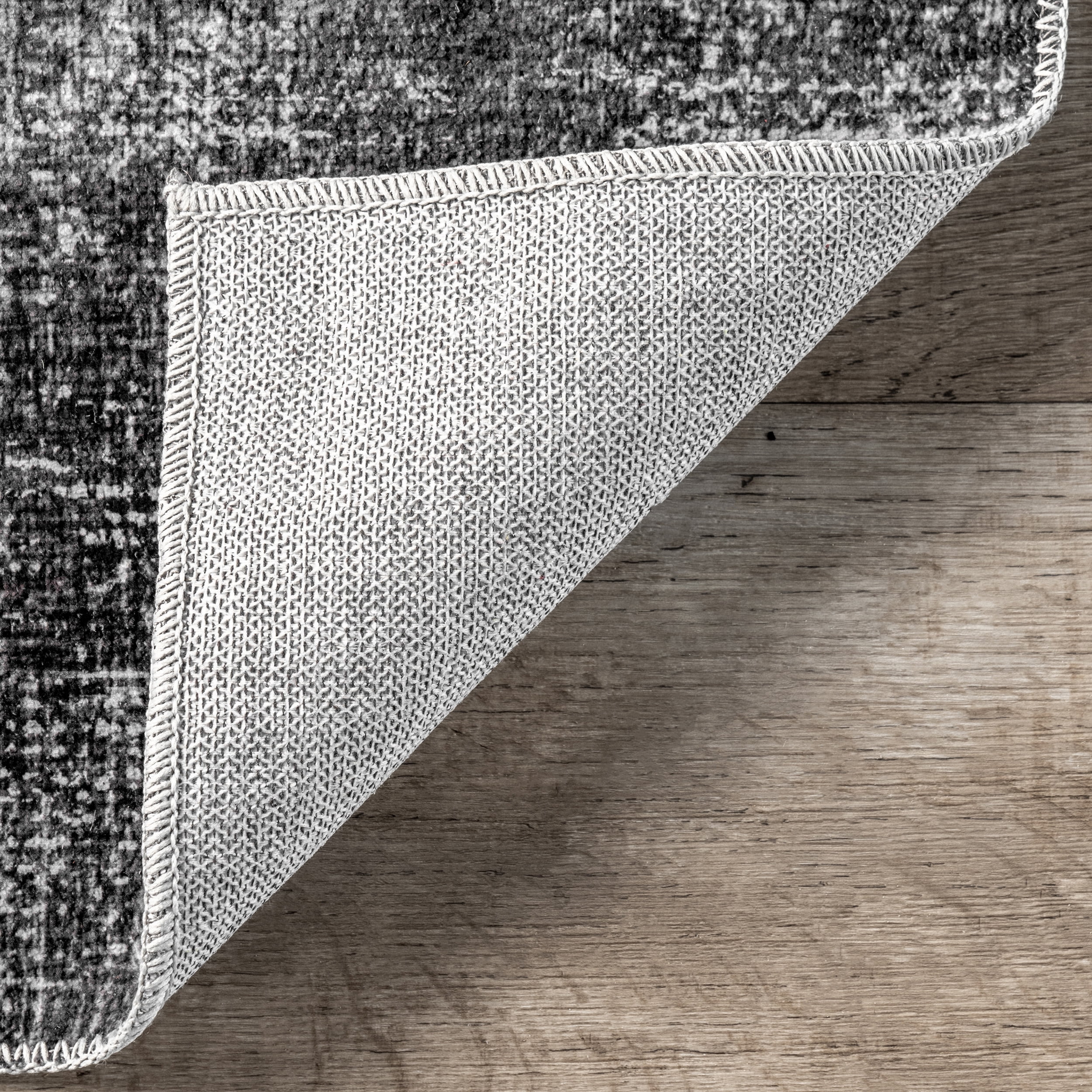 nuLOOM Corinna Modern Abstract Machine Washable Area Rug, 8' x 10', Charcoal
