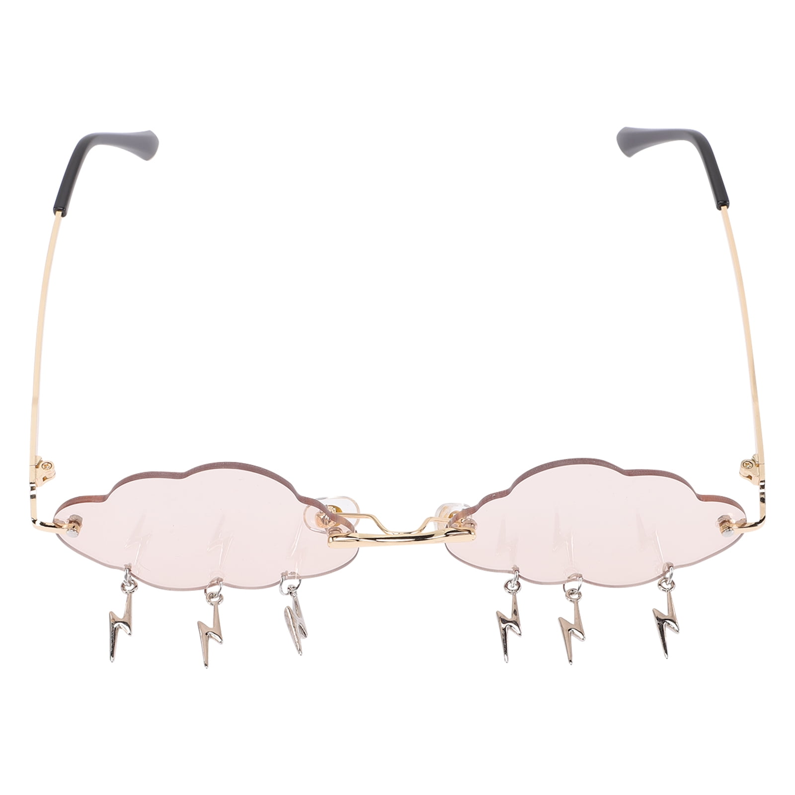 Sunglasses Glasses Cloud Disco Party Rimless 90S Clouds Shaped Funny