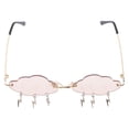 thumbnail image 1 of unbranded Gafas De Sol Sin Marco Con Irregular Nube Color Marrón Para Ocasiones Especiales, 1 of 7