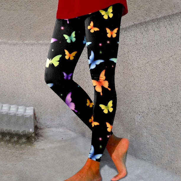 WILLBEST Leggings de Yoga Estampados para Mujer, de Cintura Alta, para Entrenamiento, Running, Deportes, Cómodos, Elásticos, control de Fitness, Ropa Deportiva Chica