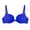 Blue, variant on Women Bra Push Up Wired Padded Adjustable Elastic Soft Breathable Anti-snagging Solid Color Lady Brassiere Underwear