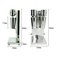 thumbnail image 2 of Commercial Milkshake Maker, Double Heads Electric Silent Milk Shake Machine Stainless Steel 18000RMP High Speed for Drink Mixer 110V, 2 of 13