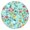 144, variant on Spring Tablecloth with Floral Design and Elastic Edge, Reusable and Durable Polyester Material, Fits 44-52 Inch Round Dining Table