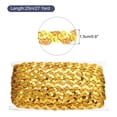 thumbnail image 2 of Uxcell 27 Yard Sequins Beaded Lace Trim 0.6" Braid Trim Yellow Gold, 2 of 4