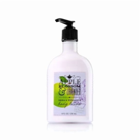 Bath and Body Works Apple Blossom Lavender Body Lotion 8 Ounce Full Size