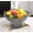 Gray, variant on ZhyrZng Fruit Bowl Serving Tray, Decorative Round Specialty Plates, Wedding Fruit Stand Multipurpose Storage Organizer, Serving Tray for Kitchen Farmhouse Restaurant