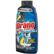 (4 pack) Drano Dual-Force Foamer, Hair and Drain Clog Remover, Commercial Line, 17 fl oz