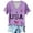 Purple, variant on 250 Anniversary Usa Shirt Women Fashion Casual Anniversary Print Short Sleeve Crew Neck Tee Shirt Top