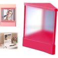 thumbnail image 1 of Non Reversing Mirror, True Image Reflection, True Reflection Standing Cosmetic Mirror, Precision True Images Real Reflection, Non-reversing Mirror for Makeups Vanity & Beauty (7.5 * 9.1in,Black), 1 of 14