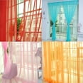 thumbnail image 3 of Xingzhi Solid Color Wedding Organdy House Decor Door Window Tulle Voile Drape Sheer Colorful Curtain, 3 of 9