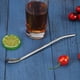 thumbnail image 4 of Cuchara de paja para beber de acero inoxidable Ndcxsfigh Con cepillo de limpieza Plata Ovalada, 4 of 6