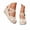 Beige, variant on Sandals Women's Espadrilles Summer Wedge Sandals with Closed Wedge Heel Sandals Heel Breathable Beach Sandals Mules Elegant Summer Shoes Wedges Pumps