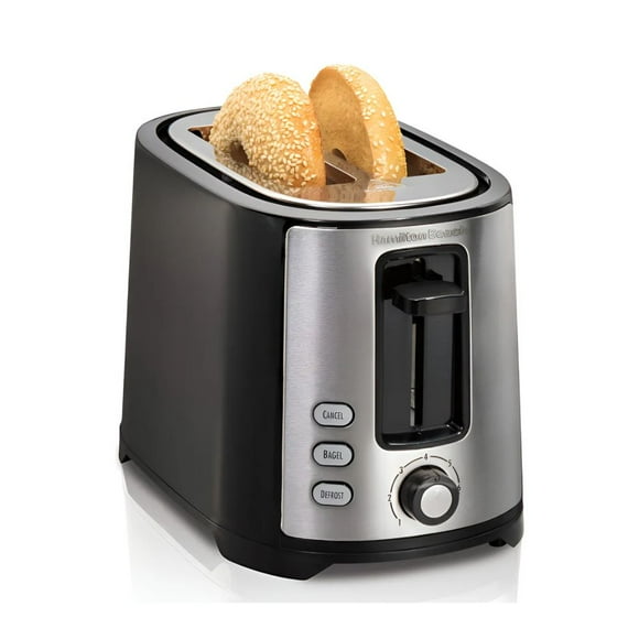 Tostador Hamilton Beach 2 Rebanadas Acero Inoxidable Ranuras Extra Anchas Función Bagel (Reacondicionado)