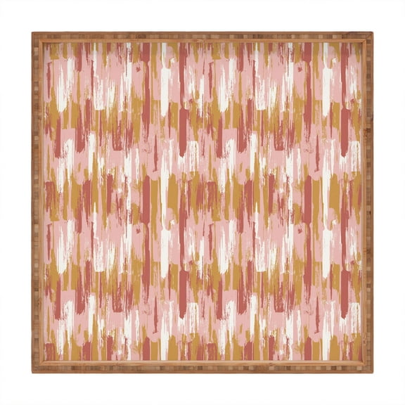 Society6 AMMAR Rose by Wagner Campelo Square Bamboo Tray