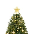 thumbnail image 6 of Christmas Tree 7.5FT Christmas Tree with 550 Warm White LED Lights – 1350 PVC & Hard Needle Tips, Hinged Branch Design, Sturdy Metal Stand – Full Realistic Holiday Tree,Artificial Christmas Tree, 6 of 8