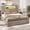 Gray, variant on Farmhouse Full Size Bed Frame with Bookcase Headboard, Wood Platform Bed with LED Lights & 4 Drawers, No Box Spring Needed, White