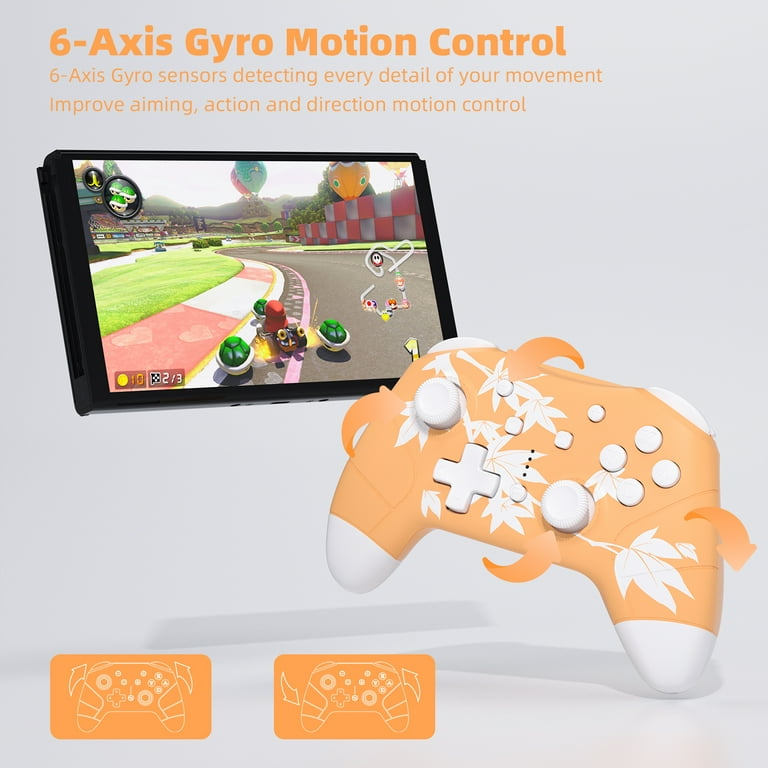 Game Controller for Nintendo Switch/OLED/Lite Orange, Mytrix Game Controller for Nintendo Switch/OLED/Lite Orange, Mytrix