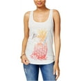 thumbnail image 1 of Lucky Brand Womens Pineapple Tank Top, White, Large, 1 of 2