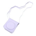 thumbnail image 2 of Mini bolsa protectora para cámara instantánea, funda de PU con correa de hombro ajustable para Fujifilm Instax Mini 12, color morado, 2 of 14